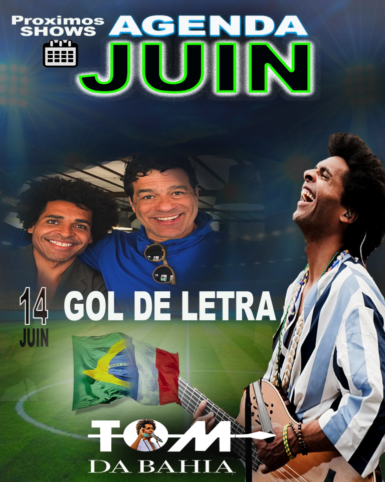 TOM DA BAHIA SERA AVEC RAI, EX FOOTBALLEUR DU PSG ET DE L'ÉQUIPE DU BRÉSIL